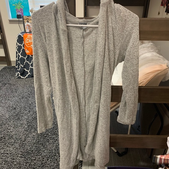 aerie Other - Gray Fleece Robe